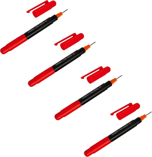 Edward Tools Herramienta de destornillador de bolsillo 4 en 1, mini destornillador de precisión electrónica con clip, puntas Phillips y punta plana