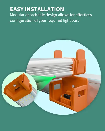 Miniatura 2 de Luz de crecimiento, luces LED modulares de 720 W para plantas de interior, espectro completo, semillas, semilleros, vegetales, escalables