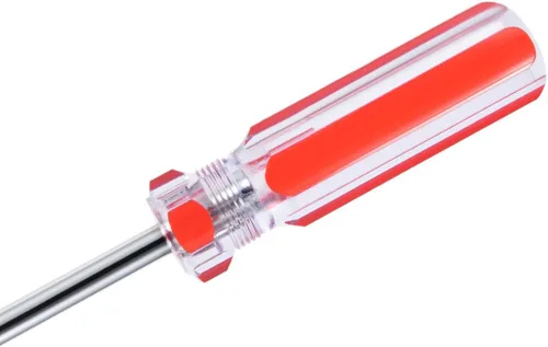 Miniatura 4 de uxcell Mango codificado rojo con llave de tuerca de 0.217 in no magnético con eje de 3,7 pulgadas