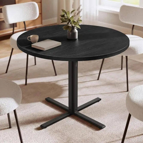 Miniatura 10 de VASAGLE Colección MAEZO - Mesa de comedor redonda para 4-6 personas, mesa de cocina circular de 47.2 pulgadas con patas cónicas, transiciones