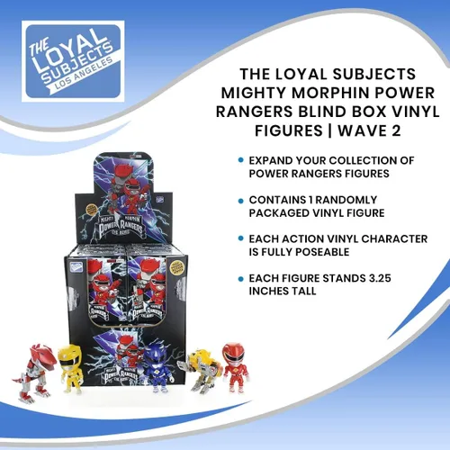 Miniatura 6 de The Loyal Subjects Mighty Morphin Power Rangers - Figuras de vinilo de caja ciega Contiene 1 figura de película de Power Rangers al azar