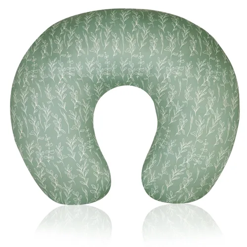 Funda de almohada de lactancia verde salvia, funda de almohada para lactancia materna para bebés niñas/niños, suave y ajustada que se adapta a la