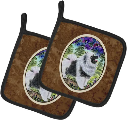 Miniatura 83 de Caroline's Treasures SS8617PTHD - Juego de soportes para ollas de cocina resistentes al calor, almohadillas calientes para horno para cocinar, Husky