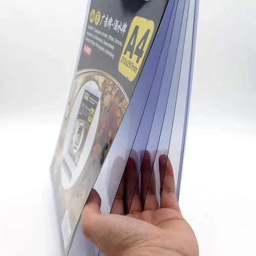 Miniatura 3 de KAFENDA A4 Multi-Página Flip Display Card Label Display Stand Desmontable Etiqueta Carpeta/Menú de Negocios Carpeta en forma de T Doble Cara 8.5 x