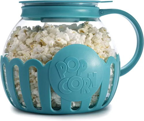 Miniatura 30 de Ecolution - Palomitero MicroPop patentado para microondas, con vidrio seguro para temperatura, tapa 3 en 1 mide granos y derrite mantequilla, hecho