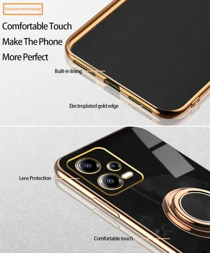 Miniatura 2 de Compatible con Xiaomi Redmi Note 12 Pro Plus Case Ring Holder Magnet Green, para Redmi Note 12 Pro Plus Funda de teléfono de silicona a prueba