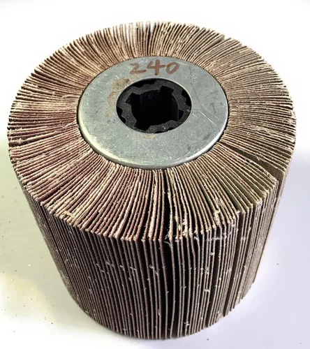 Miniatura 13 de SIGNI Rueda de dibujo de pulido de papel de lija compatible con máquina de bruñido/pulidora/lijadora 4.724x3.937 in (lija de grano 60)