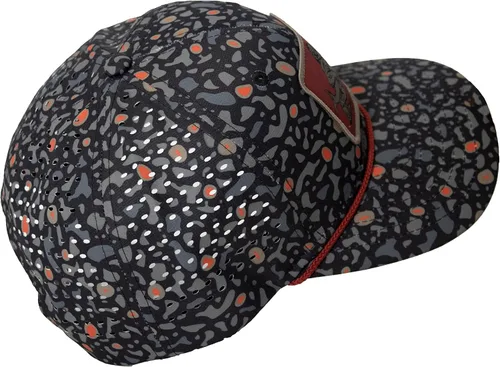 Miniatura 5 de Paramount Outdoors Big Foot Squatch Gorra de rendimiento para pesca con cuerda, perforación láser, cierre de presión Negro