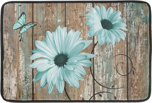Miniatura 54 de Giwawa Tapete de Secado de Platos Retro Silueta de Cabaña del Bosque de Ciervos para Encimera 18 x 24 pulgadas Otoño Cielo Azul Nube Dibujos