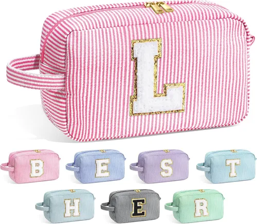 Miniatura 96 de Bolsa de Maquillaje con Inicial YOOLIFE - Regalos de Cumpleaños para Mujeres, Niñas, Mamá, Hija, Amigas, Hermana, Maestra, Regalos de Propuesta