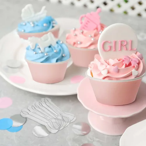Miniatura 7 de Cunhill 100 tazas de helado de 8 onzas con 100 cucharas, recipientes de helado de color sólido, tazas de helado desechables, tazones de yogur