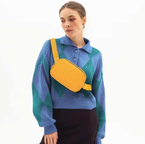 Miniatura 107 de Riñonera cruzada para mujeres y hombres, bolsa para cinturón para senderismo con correa ajustable, riñonera para correr, entrenamiento, deportes