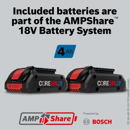 Miniatura 11 de Bosch GBH18V-22K24 Kit de martillo giratorio sin escobillas SDS-plus® Bulldog™ de ¾ pulgadas de 18V con (2) baterías de alimentación avanzada