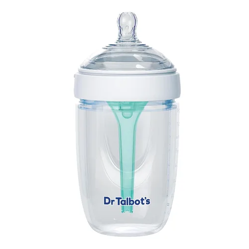 Miniatura 13 de Dr. Talbot's Botella de silicona anticólicos - Biberón autoferilizante para recién nacidos - 5 oz - Aqua
