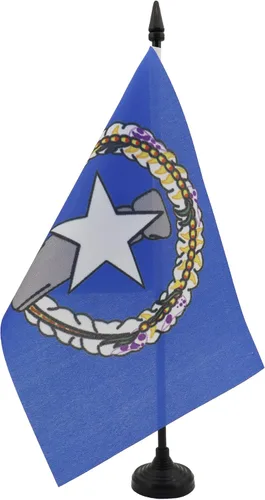Miniatura 39 de Bandera de mesa de Anguila de 4 x 6 pulgadas, bandera de escritorio británica de Anguila, 5.9 x 3.9 in, palo y base de plástico negro AZ FLAG