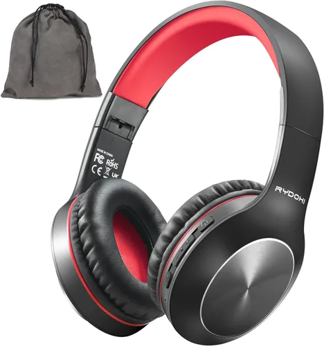 Miniatura 9 de Rydohi - Auriculares inalámbricos Bluetooth sobre la oreja con tiempo de reproducción de 68H, auriculares estéreo HiFi con micrófono y modos 3EQ