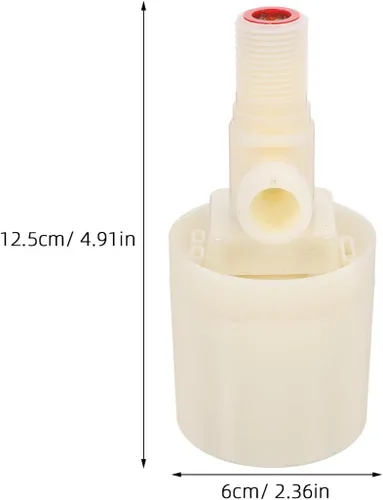 Miniatura 2 de 2 Sets Water Level Float Valve Automatic Control Valve for Aquarium Pool and Livestock Tanks with Threaded Inlet Sturdy Float Switch Suitable for