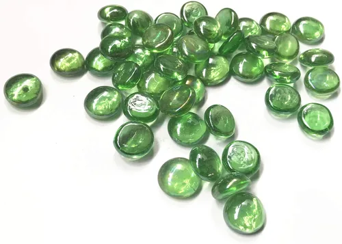 Miniatura 6 de Piedras preciosas de vidrio, 4 libras (4 libras) canicas planas para rellenos de jarrones, decoración de acuario, decoración de fiesta