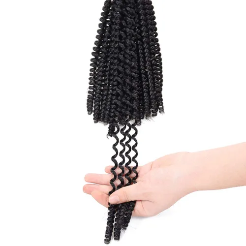 Miniatura 6 de Paquete de 2 cabello para trenzas en espiral de 8 pulgadas, cabello Spring Twist para rastas falsas, rastas de mariposa, cabello para trenzas, fibra