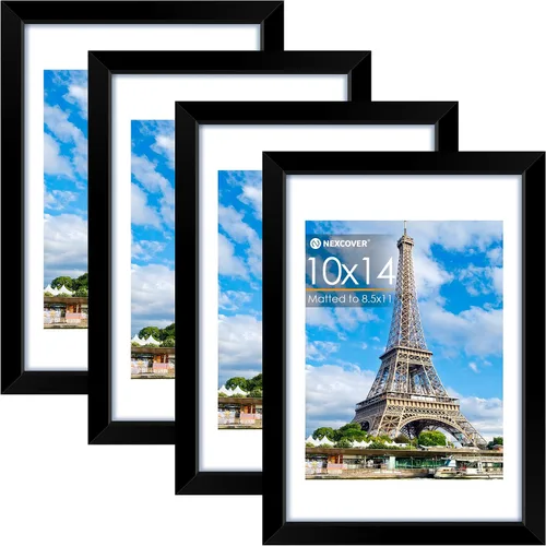 Miniatura 35 de NEXCOVER Portarretratos de 8.5 x 11 pulgadas, color negro, 10 unidades, marcos de fotos de 8.5 x 11 pulgadas con plexiglás HD inastillable, marcos