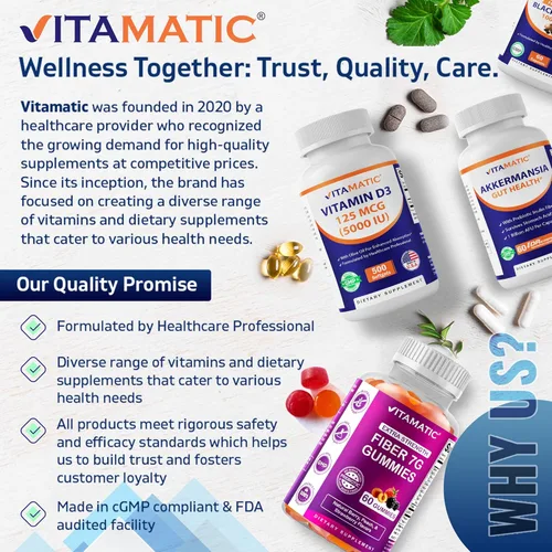 Miniatura 6 de Vitamatic Suplemento de sulfato de glucosamina, 1500 mg, 120 porciones, 240 cápsulas