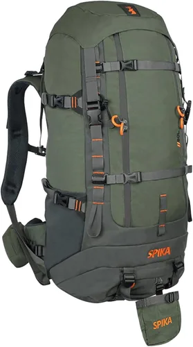 Miniatura 9 de SPIKA Mochila de caza con marco interno, mochila de senderismo impermeable para extensible, 40L + 80L + capacidad