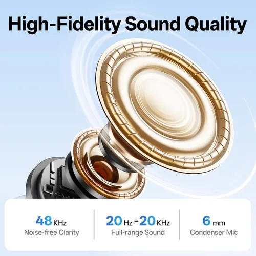 Miniatura 7 de Mini micrófono inalámbrico Lavalier para iPhone, iPad, Android, reducción de ruido y silencio, funda de carga de 33 horas, cambiador de voz AI