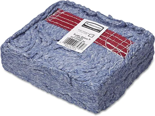 Miniatura 2 de Rubbermaid Commercial D213BLU Super Stitch Blend - Cabezal de trapeador, grande, algodón/sintético, azul, 6/cartón