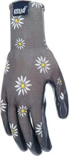 Miniatura 3 de Mud Grip - Guantes de jardinería para mujer con revestimiento de nitrilo plano y revestimiento de nitrilo Gris