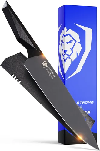 Miniatura 9 de Dalstrong Cuchillo de chef - 8 pulgadas - Serie Shadow Black - Revestimiento de nitruro de titanio negro - Cuchillo de cocina ultra afilado - Acero