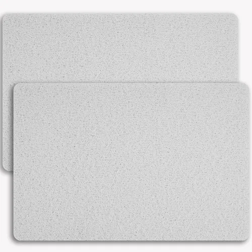 Miniatura 55 de Hargiis - Tapete antideslizante de secado rápido para bañera, piso, baño, ducha, cocina, hogar, hotel (color blanco, 24 x 24 pulgadas)