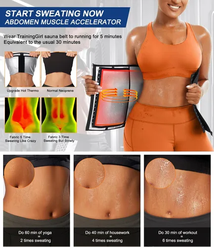 Miniatura 3 de TrainingGirl Entrenador de cintura para mujer, corsé reductor de cintura para el vientre inferior, corsé envolvente para entrenamiento, banda