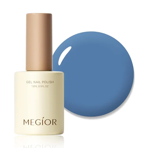 Miniatura 122 de MEGIOR Esmalte de uñas de gel blanco de 0.5 fl oz, color blanco antiguo, secado con luz UV, esmalte de gel francés, arte de uñas, salón de manicura