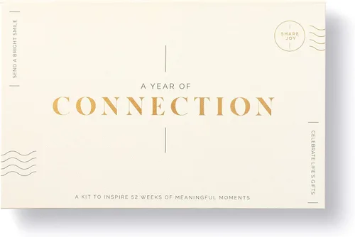 Compendium - Kit de tarjeta de notas de un año de conexión, un kit de tarjeta de notas en caja para inspirar 52 semanas de momentos significativos