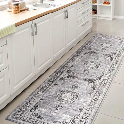 Miniatura 14 de JONATHAN Y Bausch - Alfombra lavable a máquina de 2 x 8 pies, felpilla envejecida y bohemia para sala de estar, dormitorio, cocina, oficina, fácil