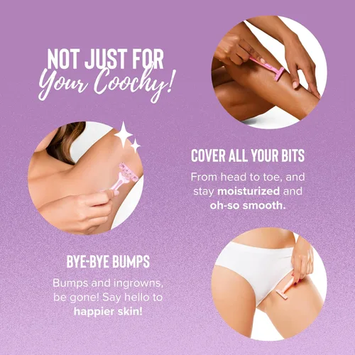 Miniatura 6 de Coochy Crema de afeitado - Loción hidratante para afeitado - Crema de afeitar íntima suave - Para área del bikini, axilas, piernas y más - Fórmula