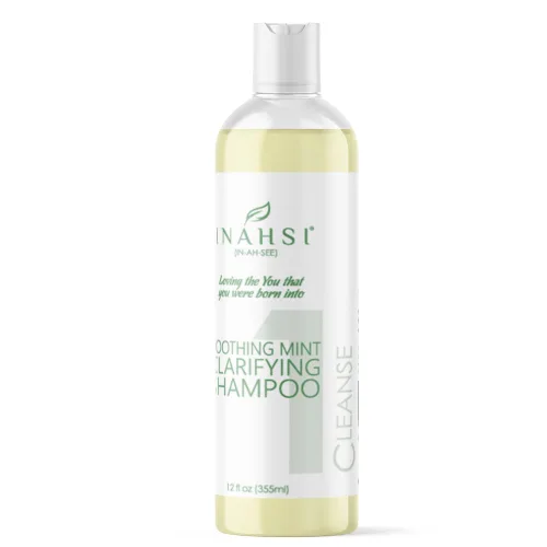 Miniatura 4 de INAHSI Champú aclarante calmante de menta Productos para el cabello naturalmente rizado, hombres, mujeres y niños Fabricado en los Estados