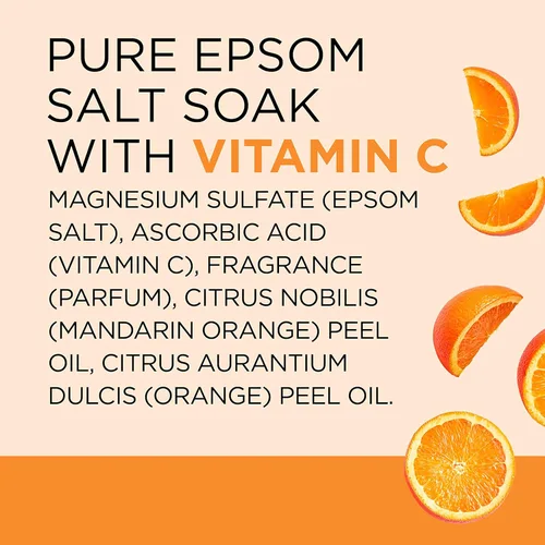 Miniatura 9 de Dr Teal's Sal de Epsom - Remojo, brillo y resplandor con vitamina C y aceites esenciales cítricos, 3 libras (paquete de 4)