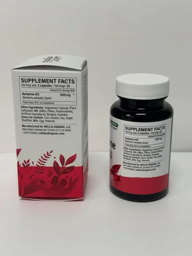 Miniatura 3 de Wild & Organic Berberina Suplemento Cápsulas 1000 mg