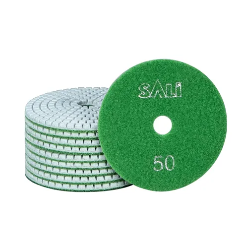 Sali 10 unidades - Almohadillas para pulir de diamante de 4 pulgadas, kit de almohadillas para pulir piedra de granito húmedo para taladro,