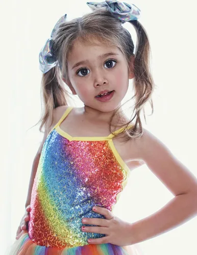 Miniatura 5 de Zaclotre Leotardo de lentejuelas para niñas pequeñas, leotardos de ballet con correa brillante, vestido tutú, traje de bailarina, disfraz de baile