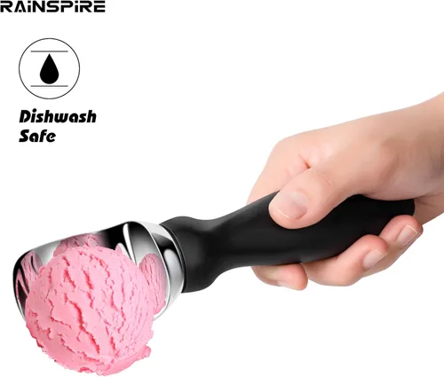 Miniatura 5 de Rainspire Cuchara de helado de acero inoxidable con mango cómodo, cuchara para helado resistente, pala para helado, ideal para cucharas de helado