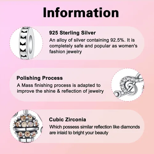 Miniatura 166 de Dije de girasol con diseño de estrella y luna y elefante para pulsera, collar de plata de ley 925, dijes de corazón de amor para mujer, regalo