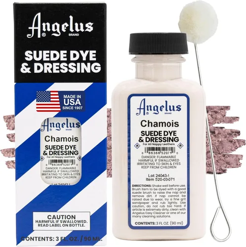 Miniatura 8 de Angelus Tinte para Gamuza - Beige - 3 oz Tinte Líquido Premium para Gamuza, Nubuck y Cuero Napa