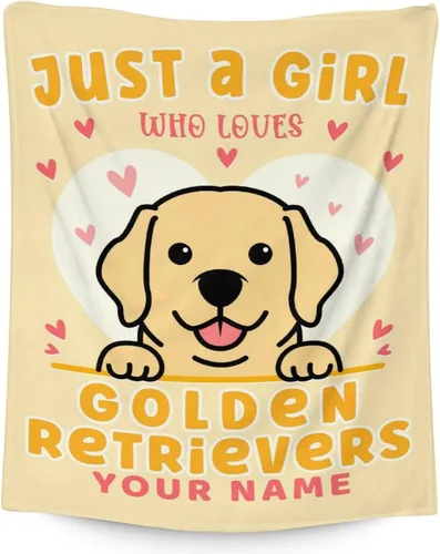 Miniatura 7 de Golden Retriever - Manta de regalo – 30 x 40 pulgadas, bonita manta de perro para amantes de los perros, niños, niños y niñas, mantas suaves