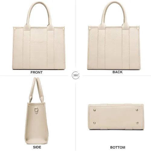 Miniatura 4 de COCIFER The Tote Bag - Bolso cruzado para mujer, bolso de hombro, bolsos de mano de piel sintética con asa superior con cremallera