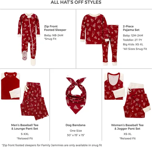 Miniatura 2 de Burts Bees Baby Pijamas navideños de algodón orgánico a juego para toda la familia