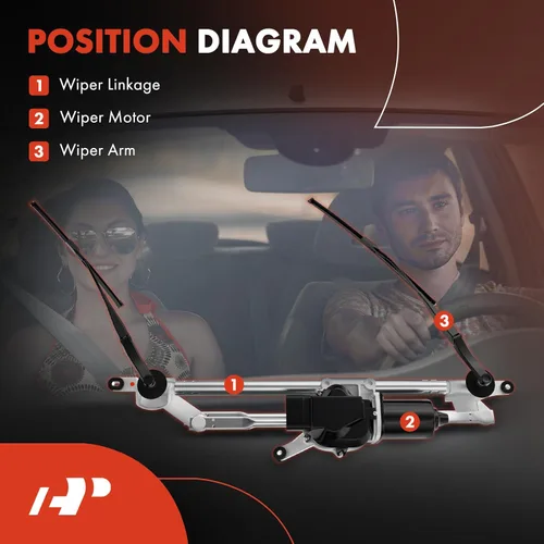 Miniatura 4 de A-Premium Varilla de limpiaparabrisas delantero compatible con vehículos Chevrolet y GMC - Equinox 2010-2017, Terrain 2010-2017, Sport Utility