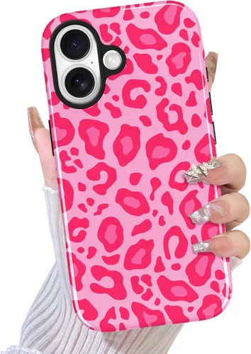 Miniatura 87 de TEAUGHT Compatible con iPhone 11 Funda con patrón lindo estampado de leopardo negro guepardo + protector de pantalla a prueba de golpes, funda