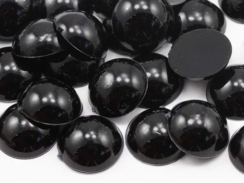 Miniatura 7 de Allstarco Cabujones redondos de acrílico con parte trasera plana de 0.276 in, 9/32 pulgadas, gemas de perlas de plástico para hacer joyas